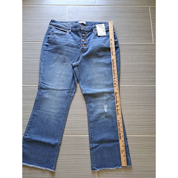 NEW Sonoma Cropped Boot Jeans 16R High Rise Straight Button Fly  Denim Women's - Picture 7 of 9